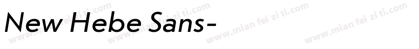 New Hebe Sans字体转换